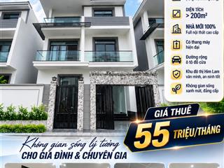 Biệt thự him lam bắc ninh mới 100% 6 phòng ngủ chỉ 55 triệu/tháng!