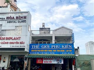 Gấp bán mt ngang 7,5m x 14m  hòa bình, tp  hđt 40tr/tháng  giá giảm 3 tỷ  chỉ còn 20,5 tỷ