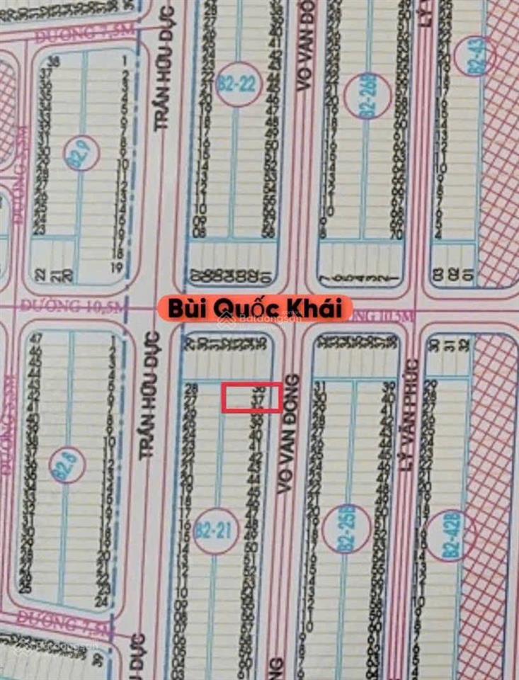 Chính chủ cần tiền bán gấp lô đất gần biển nằm trên đường võ văn đồng  ngũ hành sơn