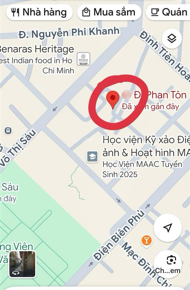 Phan tôn q1 thông tứ hướng điện biên phủ  đinh tiên hoàng  võ thị sáu. 2 tầng  2 pn  2wc