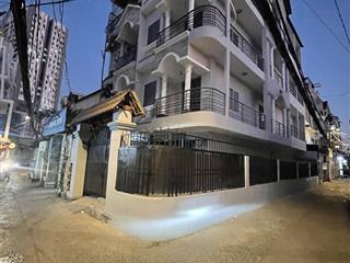 Căn góc 2 mặt tiền hẻm xe hơi  huỳnh tấn phát, 8,5 tỷ, 104 m2, 4 tầng, 7 phòng