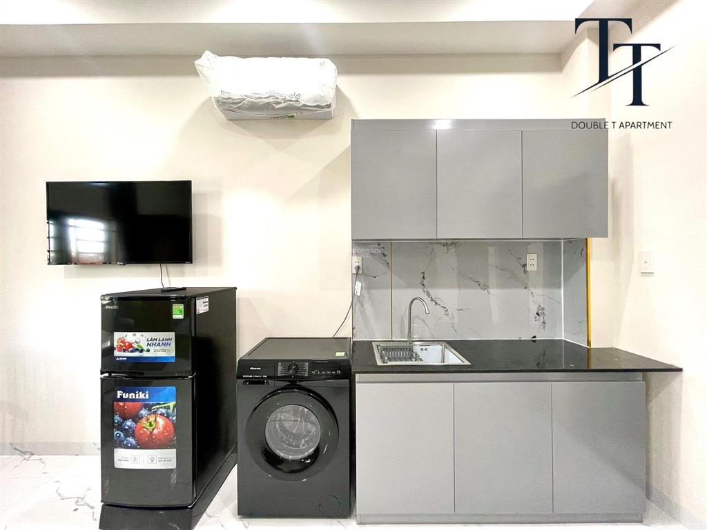 Cho thuê studio 35m2 new 100% có thang máy  máy giặt riêng ngay ngã tư hàng xanh, cầu thị nghè