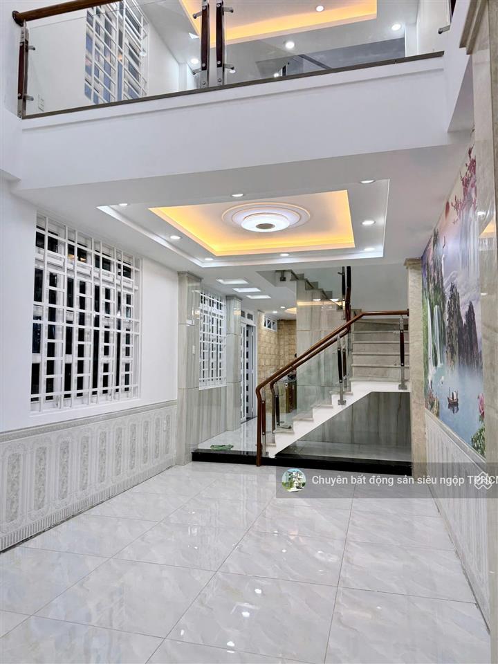 Chủ giảm trực tiếp 300tr còn 8.4tỷ nhà lô góc 5tầng shr đường trần thánh tông, phường 15, dt 75.3m2