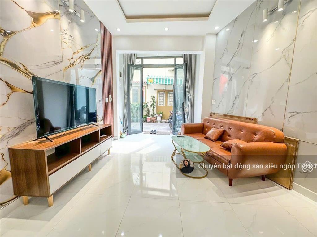 Mặt tiền nguyễn văn vỹ  tân bình  bảy hiền  nở hậu 5m giá 5 tỷ 8  nhà đẹp 3 tầng btct  shr
