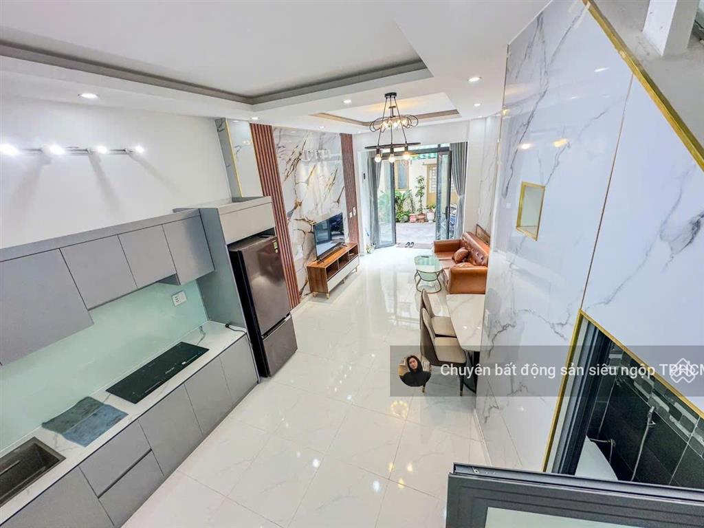Mặt tiền nguyễn văn vỹ  tân bình  bảy hiền  nở hậu 5m giá 5 tỷ 8  nhà đẹp 3 tầng btct  shr