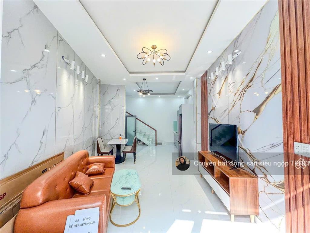 Mặt tiền nguyễn văn vỹ  tân bình  bảy hiền  nở hậu 5m giá 5 tỷ 8  nhà đẹp 3 tầng btct  shr