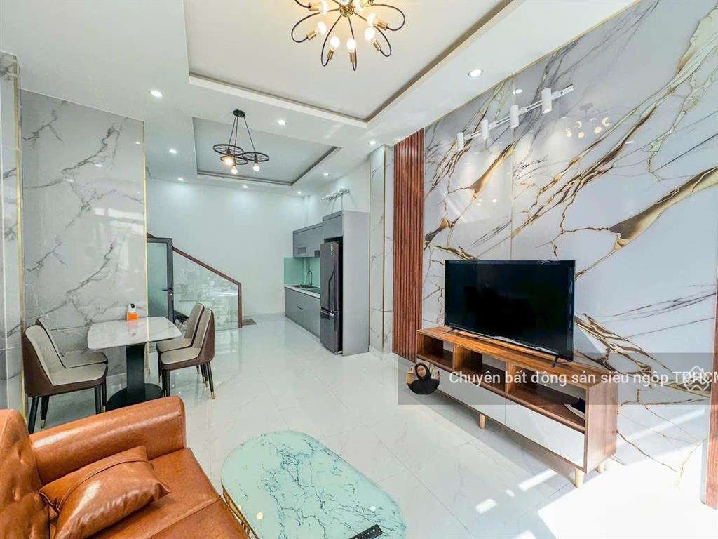 Mặt tiền nguyễn văn vỹ  tân bình  bảy hiền  nở hậu 5m giá 5 tỷ 8  nhà đẹp 3 tầng btct  shr