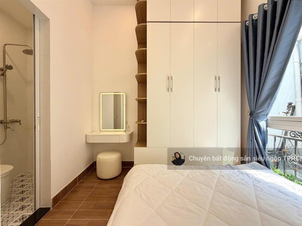 Sau lưng căn mặt tiền cô giang, phường 2, phú nhuận nhà đẹp 2 tầng full nội thất ngang 6m 5.8tỷ tl