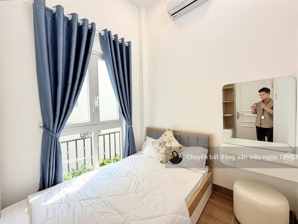 Sau lưng căn mặt tiền cô giang, phường 2, phú nhuận nhà đẹp 2 tầng full nội thất ngang 6m 5.8tỷ tl