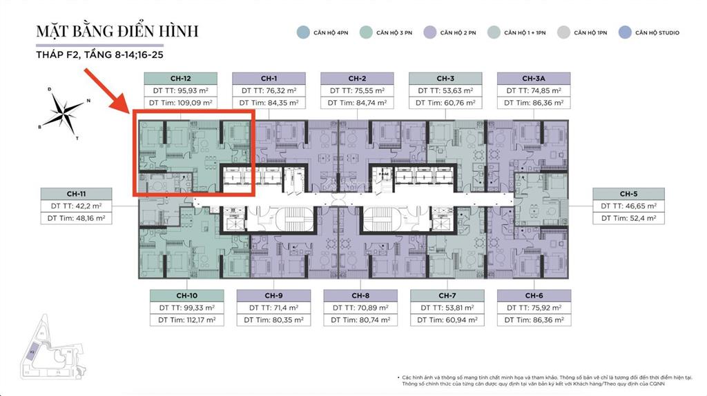 Bán gấp căn hộ 3pn diện tích 95m2 giá bán 17 tỷ chưa trừ chiết khấu