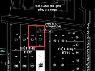 Bán nền biệt thự siêu vip góc 2 mặt tiền nguyễn hữu cầu diện tích trên 2500m full thổ