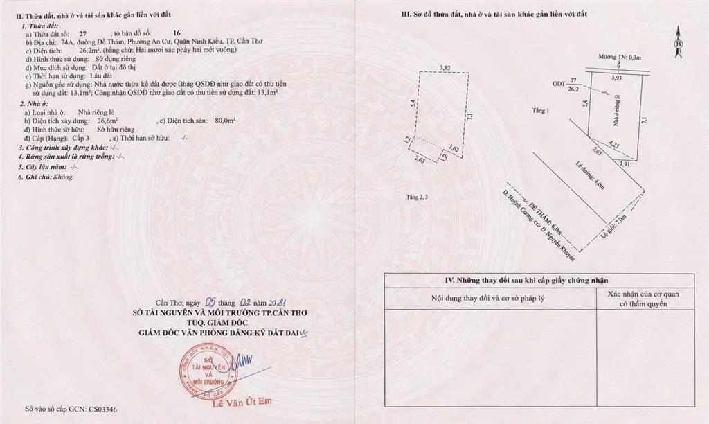 Bán nhà 2 lầu + sân thượng mặt tiền đường đề thám (ngay chợ đông đúc) giá dưới 6 tỷ
