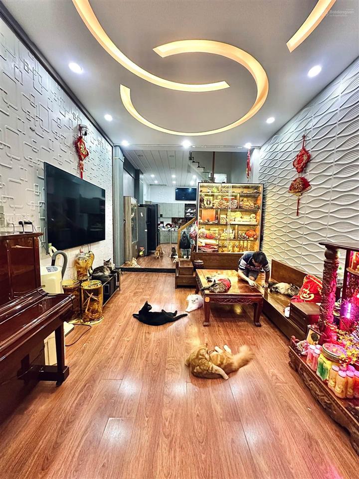 Bán nhà 4 tầng ô tô đỗ cửa đường nguyễn tư giản, gò vấp, 50m2 nở hậu, giá 6.x tỷ