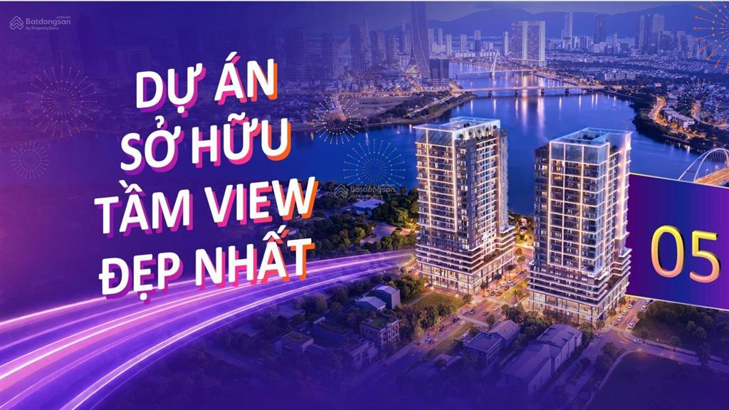 Bán căn hộ 1pn + s  light tower view sông hàn, sở hữu lâu dài, giá 3,13 tỷ