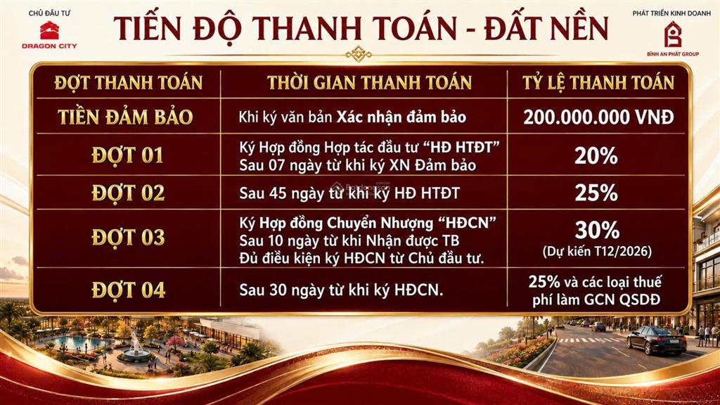 Nhận booking sớm giữ chỗ dự án dragon city  yên lạc vĩnh phúc