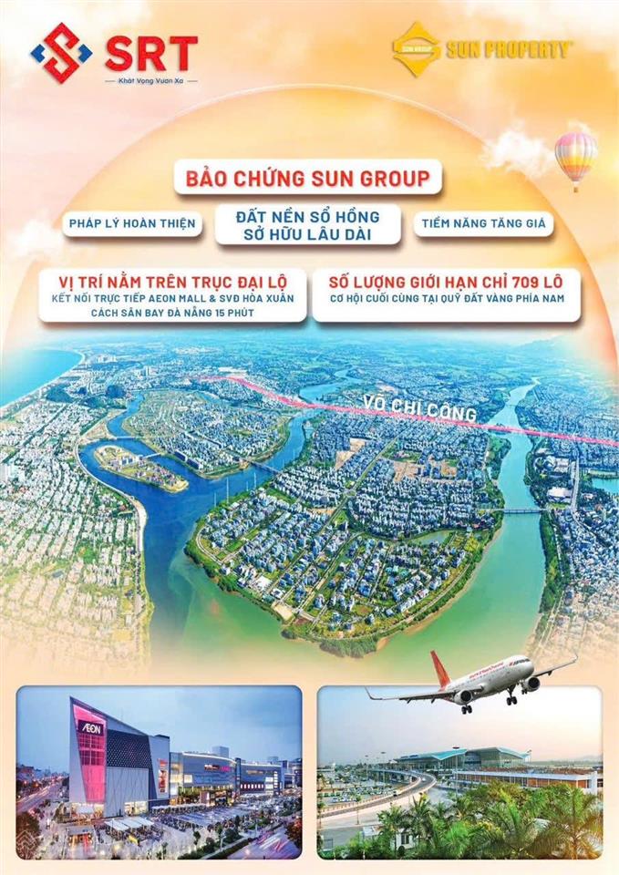 Chính thức nhận booking đất nền sungroup lô đất nền võ chí công