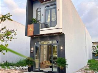 Nhà mới xây 1 trệt 1 lầu 120m2 tặng nội thất cơ bản