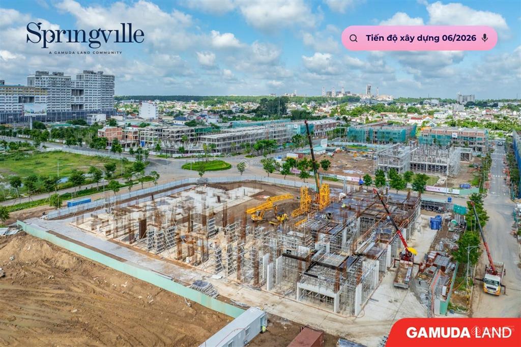 Chính chủ chuyển nhượng shophouse springville đối diện chợ gamuda land