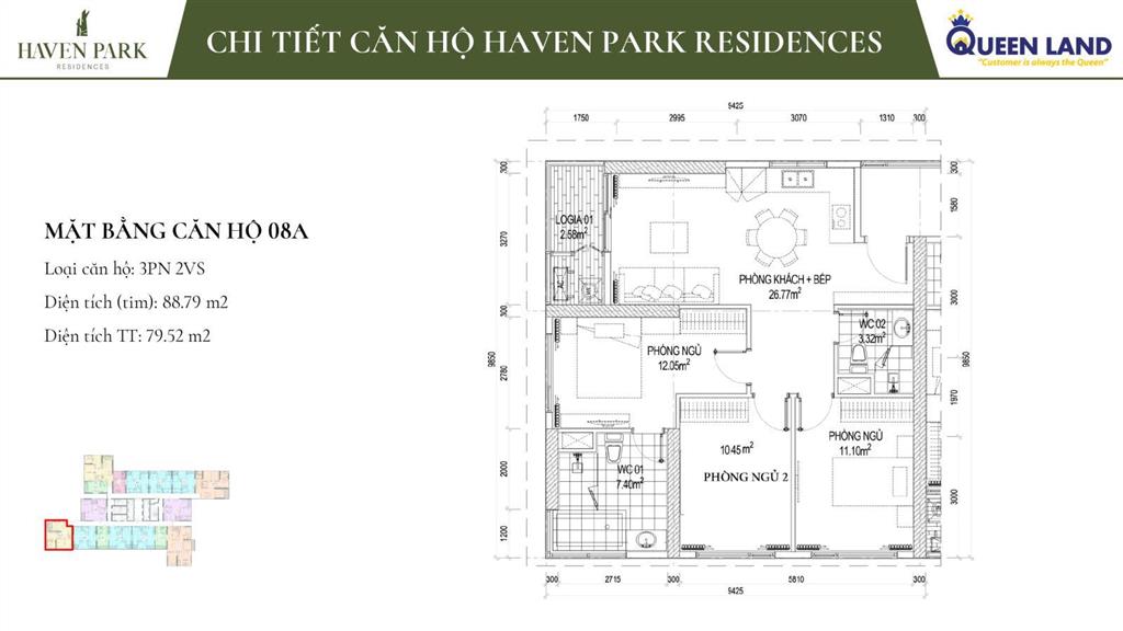 Chính chủ cần bán 3pn, full nội thất, đã có sổ. giá tốt nhất hiện tại haven park  ecopark