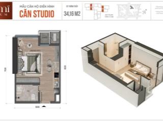 Chính chủ bán căn studio giá rẻ, view trực diện bể bơi, toà a3  alumi, xuân cầu