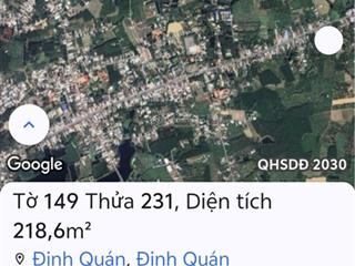 Chính chủ bán đất mặt tiền định quán tiềm năng đầu tư tốt