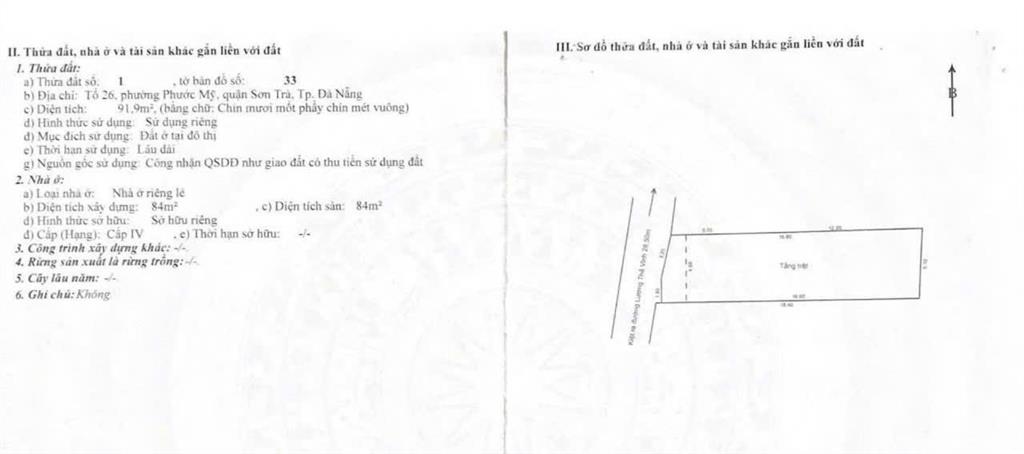 Bán đất có dòng tiền 50m tới tttc  xây căn hộ dịch vụ kiệt rộng lương thế vinh đà nẵng