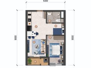 Căn studio cuối cùng view biển của tòa beacon tòa e5 và e1