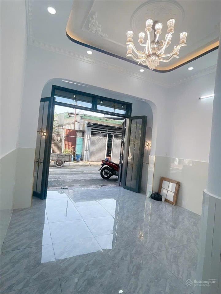 Nhà mới mặt tiền kinh doanh buôn bán,đông thạnh hóc môn diện tích 4m x 12m giá bán 2,65 tỷ