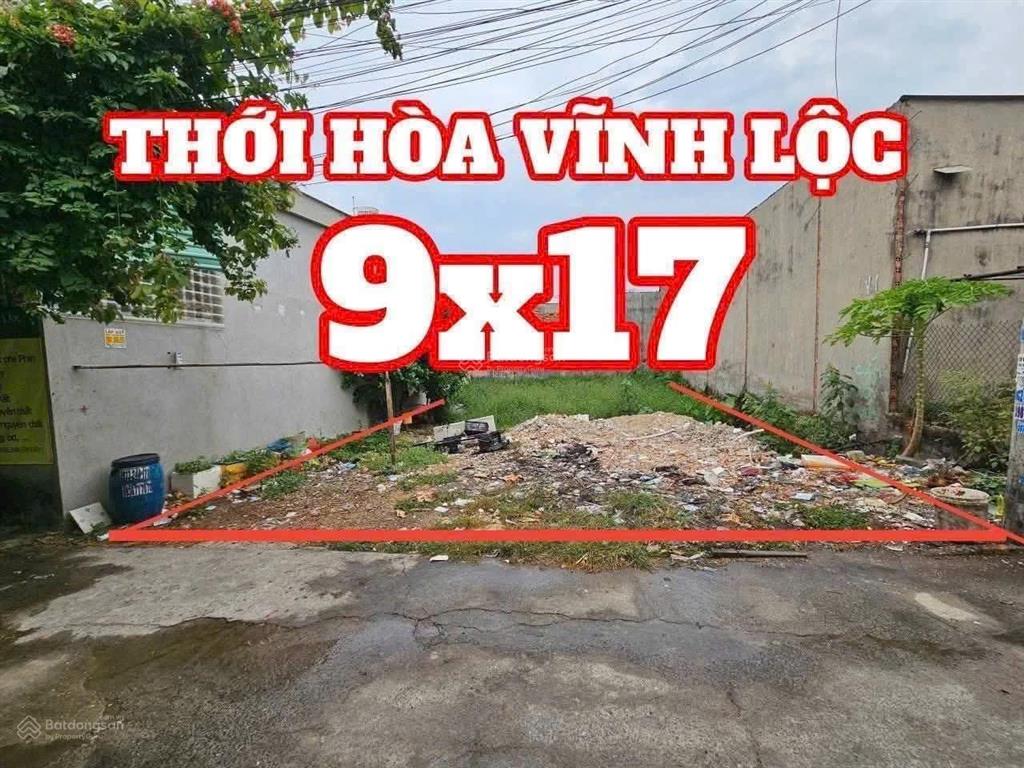 Bán 156,7m² đất thổ cư ngay trung tâm vĩnh lộc a, bình chánh giá tốt