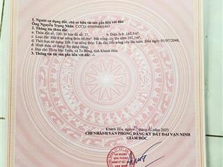 Bán nhanh lô đất tại thôn hải triều tu bông vạn ninh