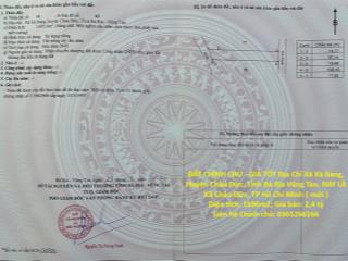 ĐẤT CHÍNH CHỦ - GIÁ TỐT Địa Chỉ Xã Xà Bang, Huyện Châu Đức, Tỉnh Bà Rịa Vũng Tàu