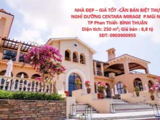 NHÀ ĐẸP – GIÁ TỐT -CẦN BÁN BIỆT THỰ NGHỈ DƯỠNG CENTARA MIRAGE  P.Mũi Né, TP Phan Thiết-