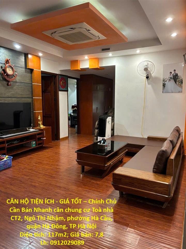 CĂN HỘ TIỆN ÍCH - GIÁ TỐT – Chính Chủ Cần Bán Nhanh căn chung cư tòa CT2 Ngô Thì Nhậm,