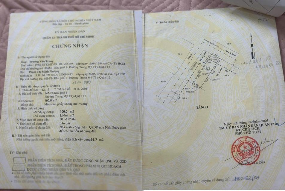 NHÀ ĐẸP – GIÁ TỐT – CẦN BÁN 2 CĂN NHÀ GÓC 2 MẶT TIỀN Tại HÀ CHƯƠNG, P. TRUNG MỸ TÂY,