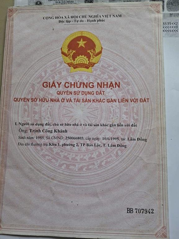 HOT HOT – CHÍNH CHỦ CẦN BÁN 2 LÔ ĐẤT LIỀN KỀ TẠI Phường 2, thành phố Bảo Lộc, tỉnh Lâm