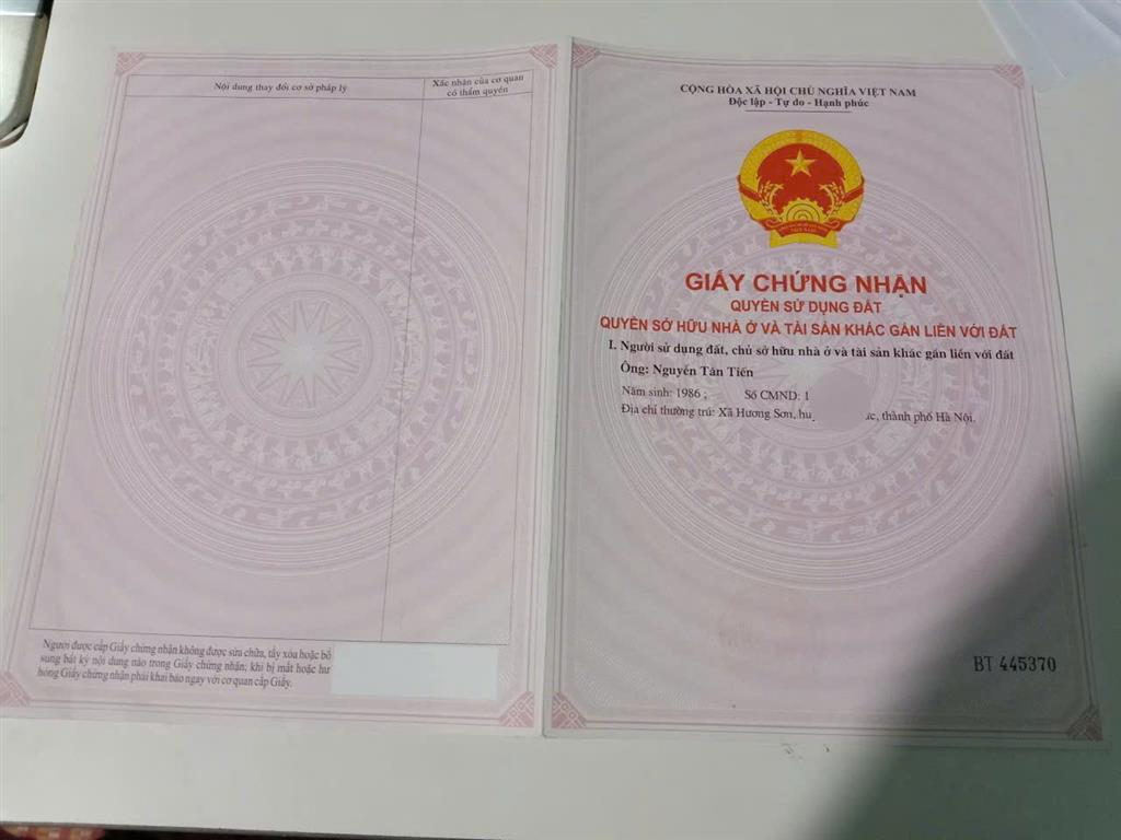 CHÍNH CHỦ BÁN NHANH ĐẤT có sẵn nhà cấp 4 vị trí đắc địa mặt đường tỉnh lộ 419 Tam Chúc