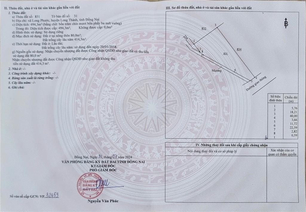 Sở Hữu Ngay Không Gian Sống Xanh Tiềm Năng ĐẤT NHÀ VƯỜN NGHỈ DƯỠNG X.Long Phước, Long