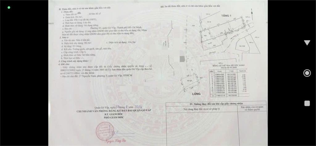 NHÀ CHÍNH CHỦ-  VỊ TRÍ ĐẸP CẦN BÁN NHANH nhà tại phường 3 quận Gò vấp, TPHCM