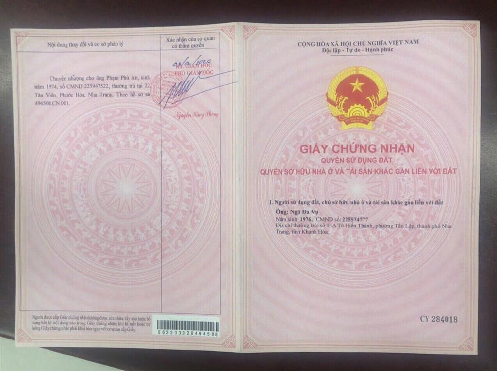 BÁN ĐẤT ĐẸP – CÁCH BIỂN 3 PHÚT ĐI BỘ –6 TẦNG, Cao Văn Bé, P.Vĩnh Phước, TP.Nha Trang,
