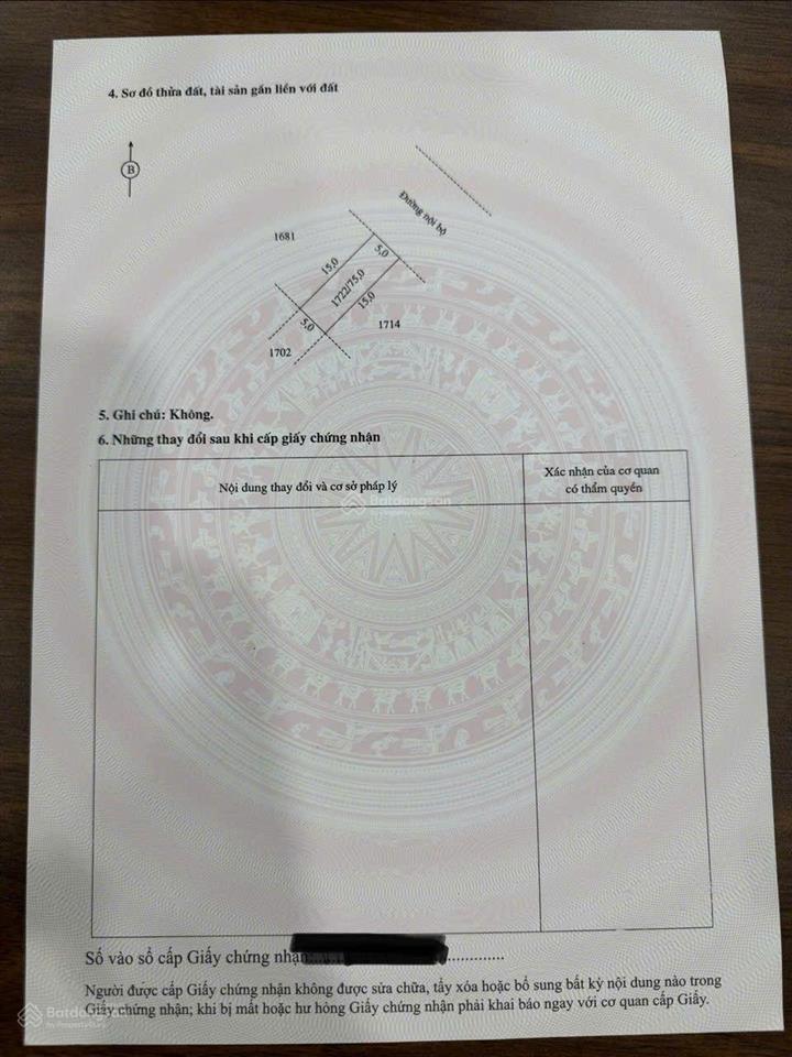 Lk5  xx phúc thành 3 giá 6.3 tỷ. diện tích 75m2, không lỗi lầm gì.  tư vấn 0922 894 ***