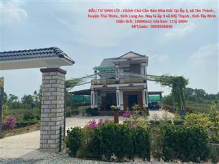 ĐẦU TƯ SINH LỜI - Chính Chủ Cần Bán Nhà Đất Tại Ấp 3, xã Tân Thành , huyện Thủ Thừa ,