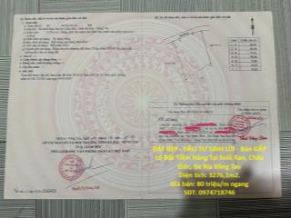 ĐẤT ĐẸP - ĐẦU TƯ SINH LỜI - Bán GẤP Lô Đất Tiềm Năng Tại Suối Rao, Châu Đức, Bà Rịa Vũng