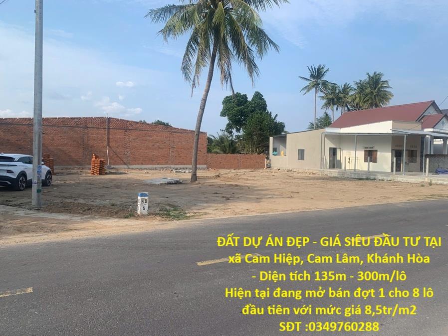 ĐẤT DỰ ÁN ĐẸP - GIÁ SIÊU ĐẦU TƯ TẠI xã Cam Hiệp Nam, Cam Lâm, Khánh Hòa