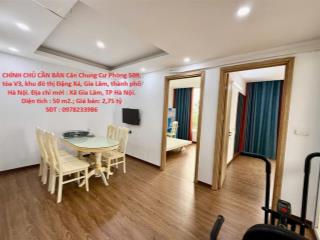 CHÍNH CHỦ CẦN BÁN Căn Chung Cư Phòng 509, tòa V3, khu đô thị Đặng Xá, Gia Lâm, thành phố