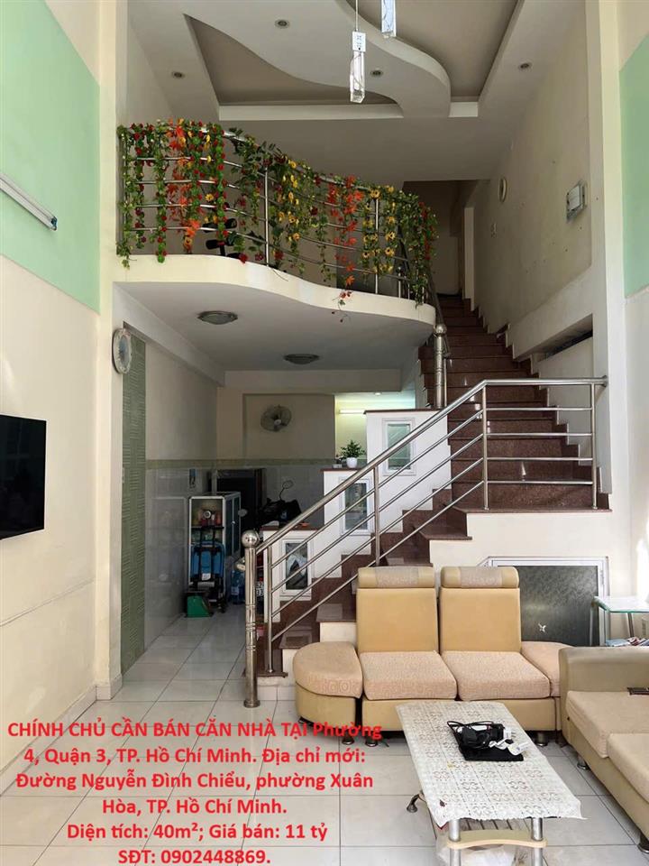 HOT HOT – CHÍNH CHỦ CẦN BÁN CĂN NHÀ TẠI Phường 4, Quận 3, TP. Hồ Chí Minh
