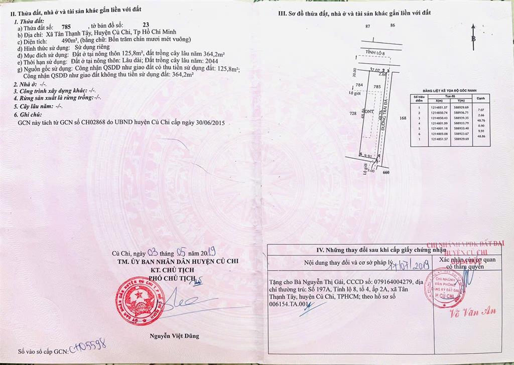 CHÍNH CHỦ BÁN NHÀ VỊ TRÍ ĐẸP - GÓC 2 MẶT TIỀN GẦN NGÃ TƯ TÂN QUY - xã Tân Thạnh Tây, Củ