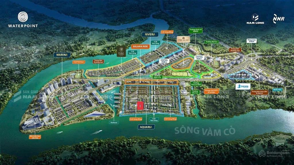 Biệt thự the aqua 1 khu đô thị waterpoint  căn bìa, gần sông, giá chỉ 37,25tr/m2