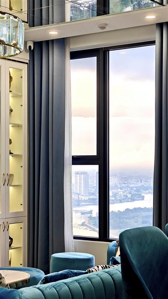 Siêu phẩm 1pn dt rộng 75m2 (thiết kế lại từ 2pn)  full nội thất mới 100%  tại lumiere riverside