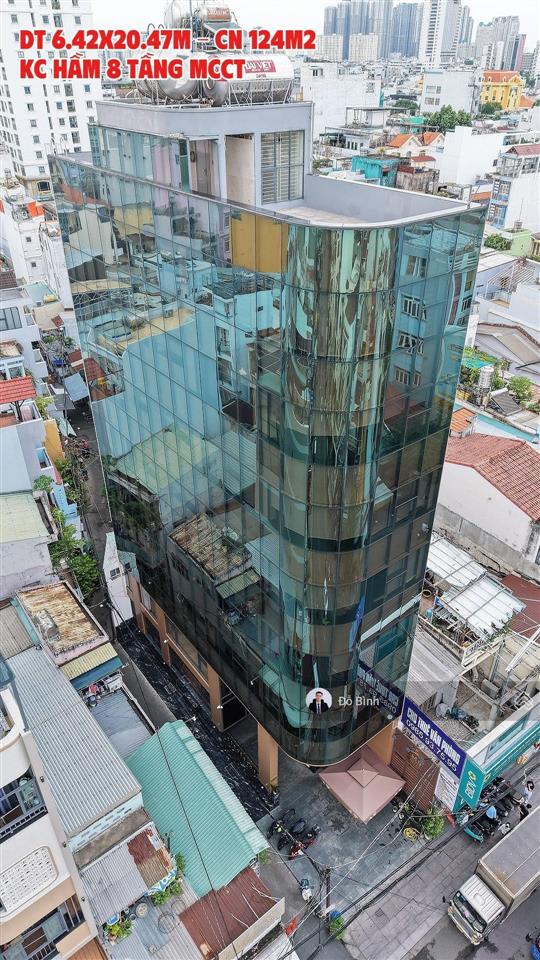 Tòa nhà văn phòng góc 2 mt lê quang định  6,5x21m hầm 9 tầng  hđt 150tr/tháng  giá bán 46 tỷ