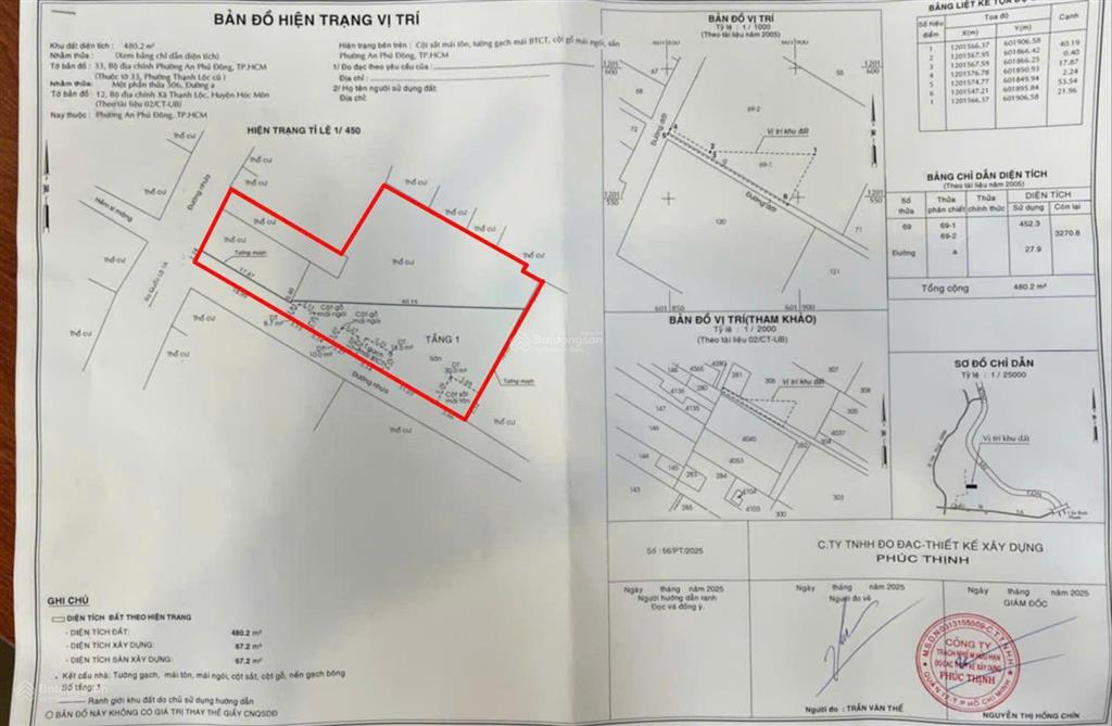 Bán tòa chdv thạnh lộc 16  dt 15x45m, nở hậu 30m, cn 754m2  hđt 290 triệu/tháng  giá bán 42 tỷ